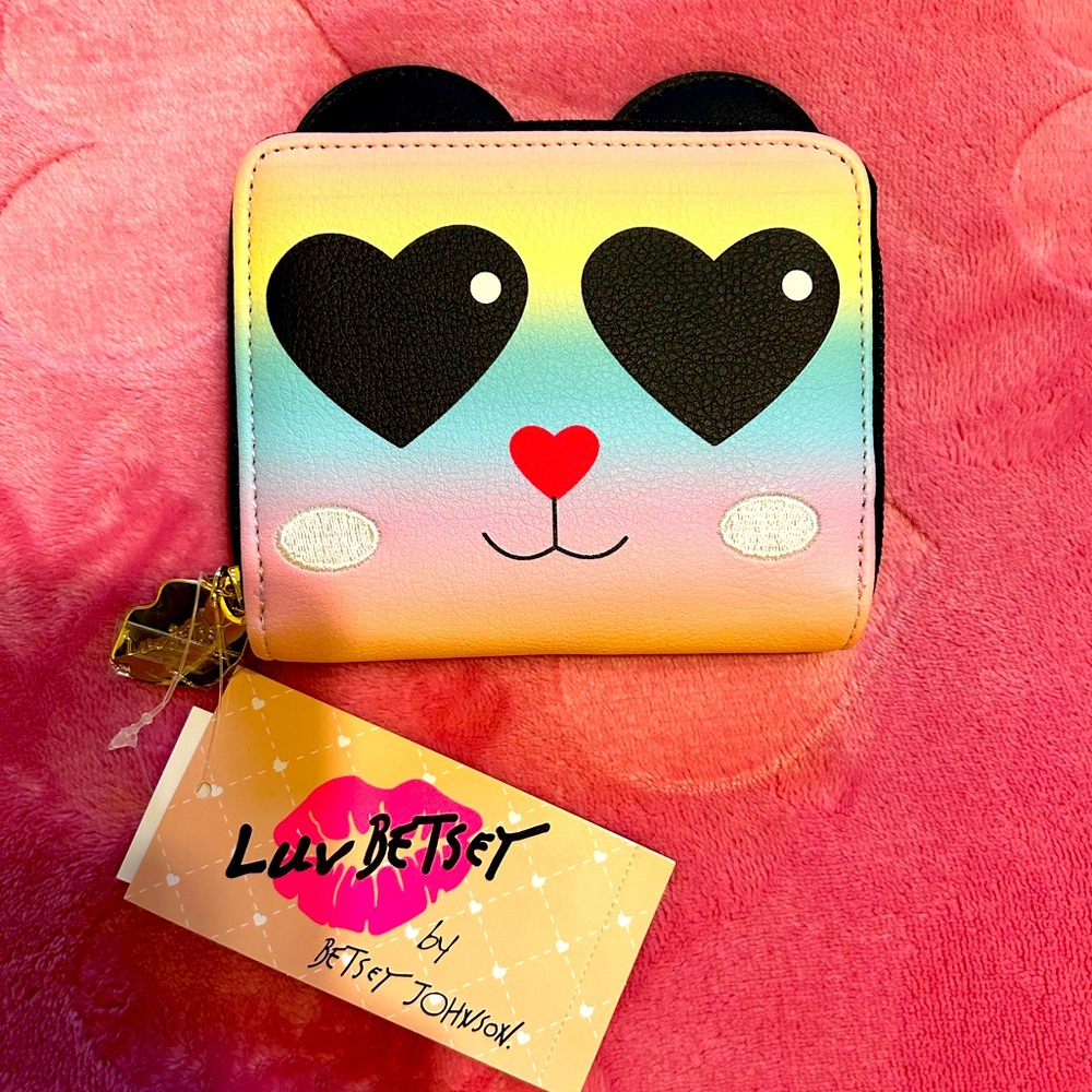 NWT Betsey Johnson Panda Wallet